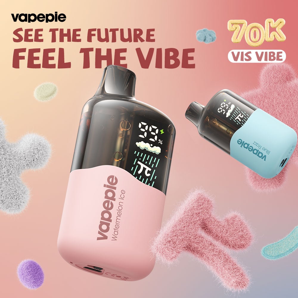 VAPEPIE VIS VIBE 70000 PUFFS - See The Future Feel The Vibe