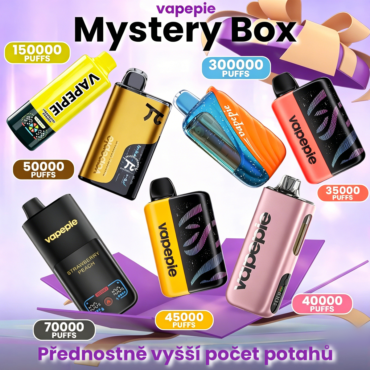 Blind Box Vapepie | 1/3/5/7/10 Kusy | Výhodné Balenie Vape na Slovensku
