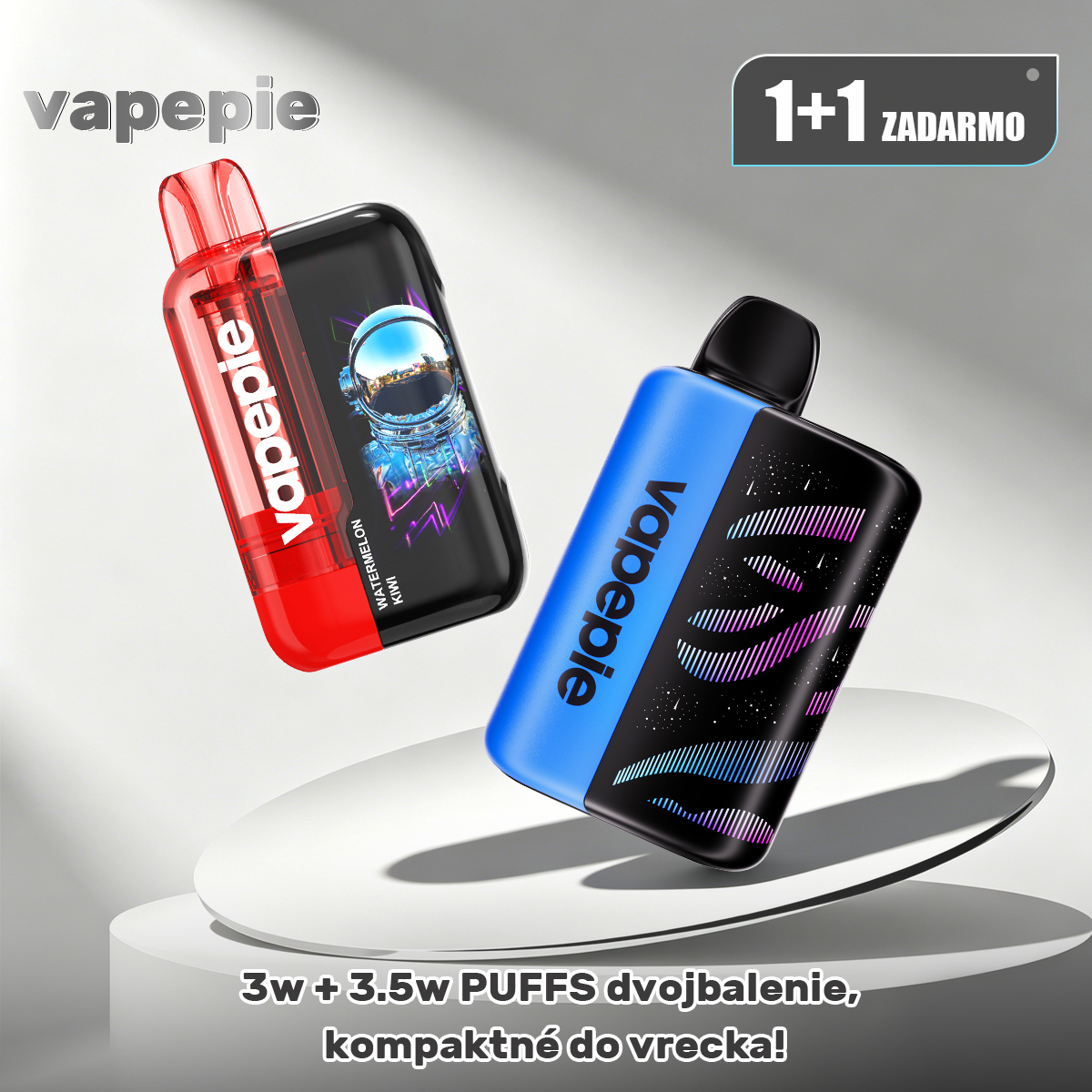 Akcia 1+1 ZADARMO! 30000 + 45000 Puff | Kompaktné dvojbalenie