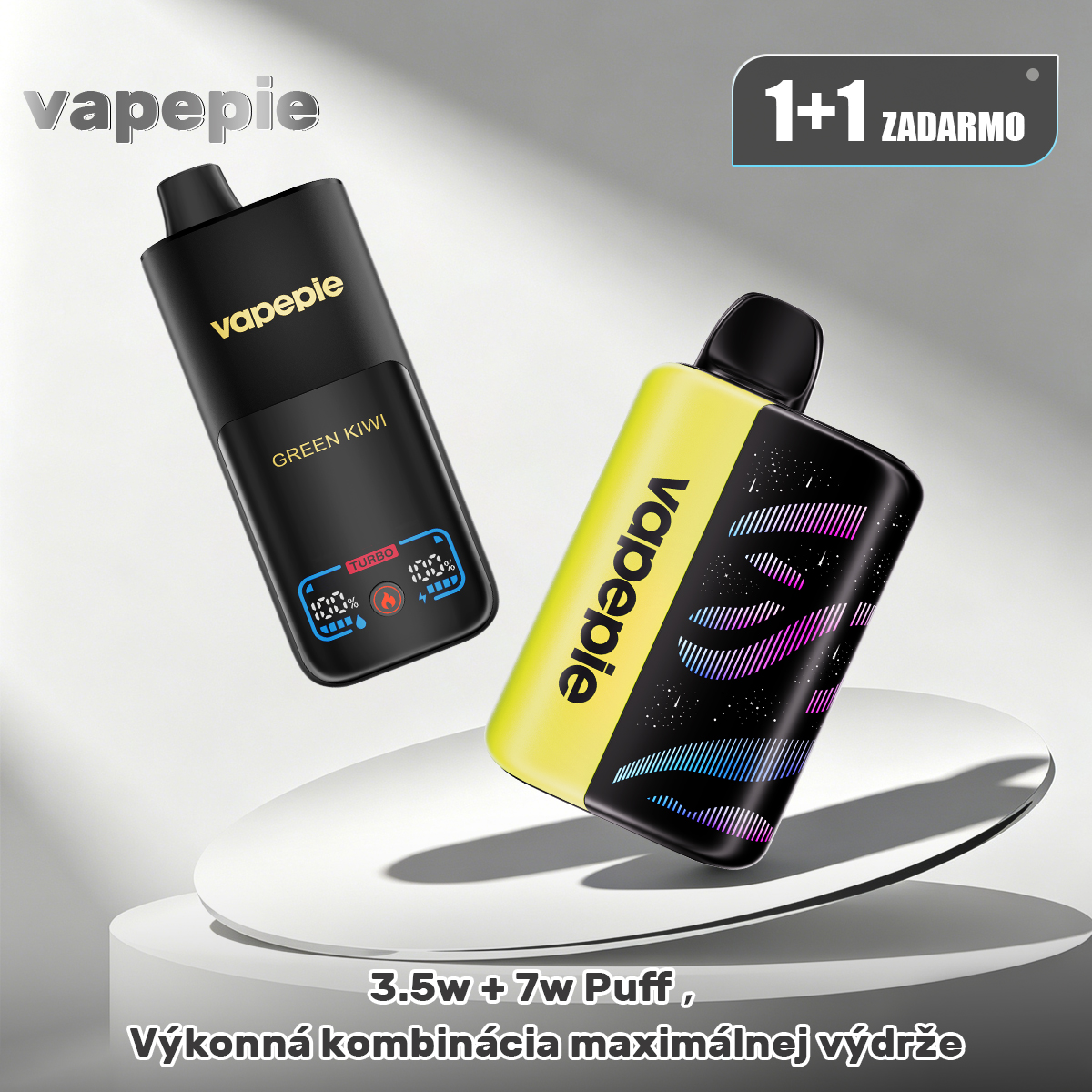 Akcia 1+1 ZADARMO! 35 000 + 70 000 Puff | Výkonná kombinácia maximálnej výdrže