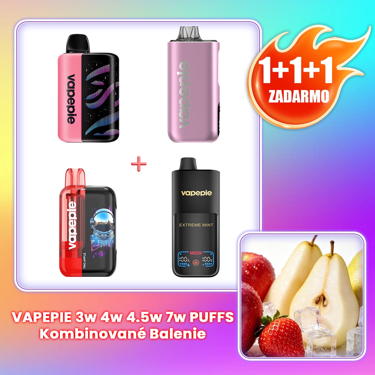 VAPEPIE 30000 | 40000 | 45000  | 70000 PUFFS | Kombinované Balenie