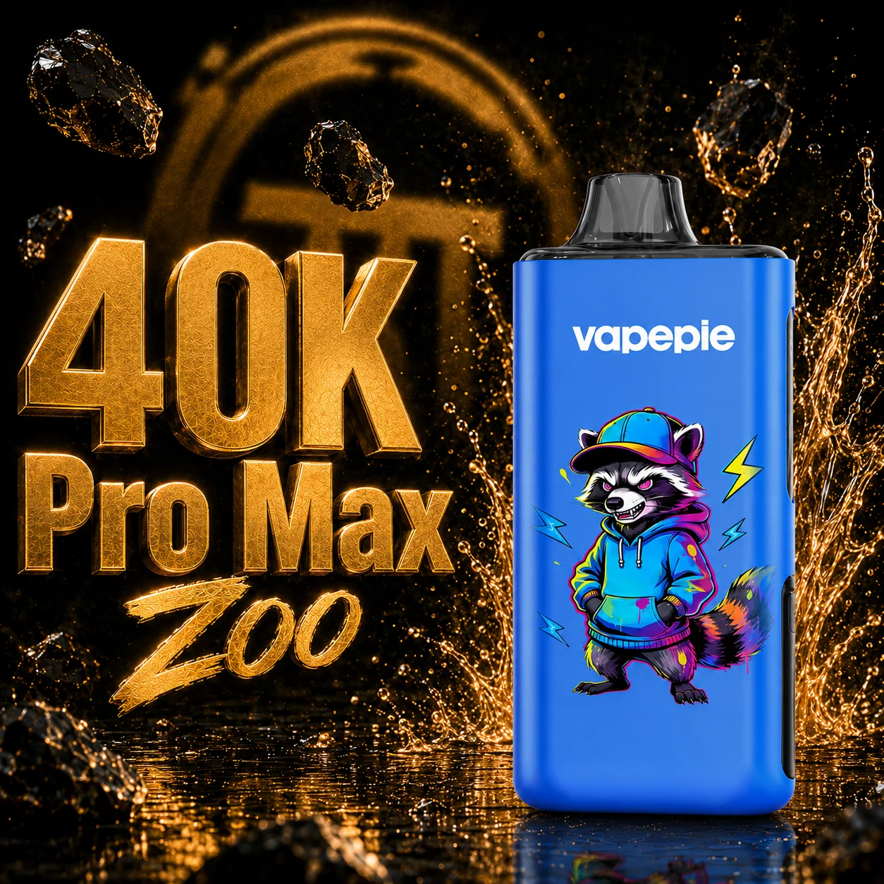 Vapepie Pro Max Zoo 40000 trekjes（5% nicotinegehalte）