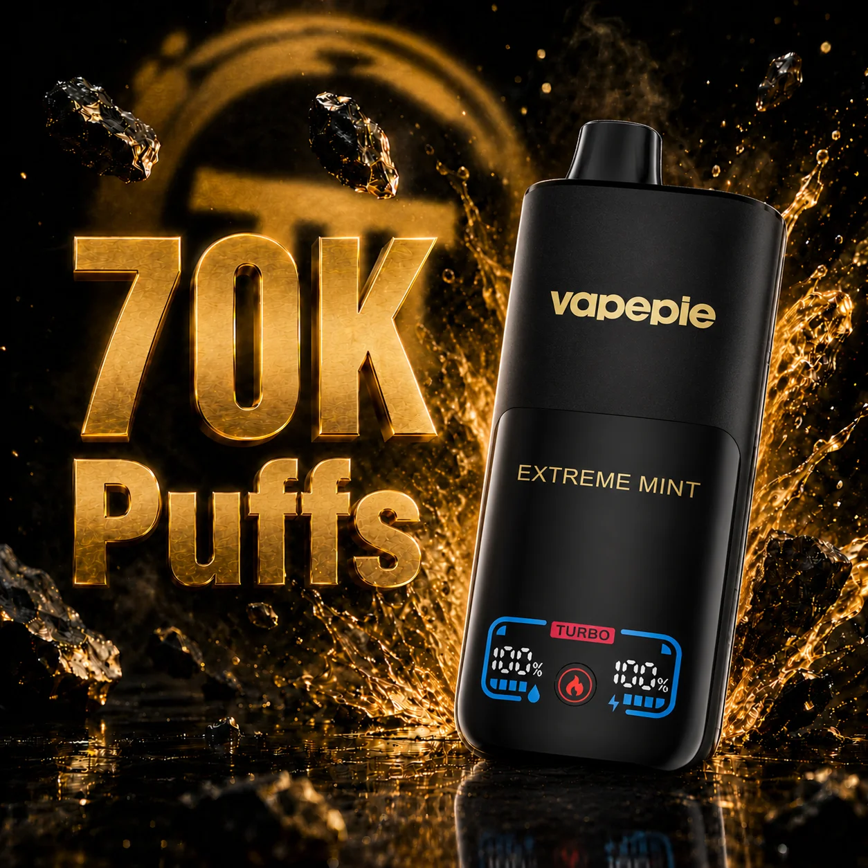 Vapepie PUFFS 70.000 trekjes （5% nicotinegehalte）