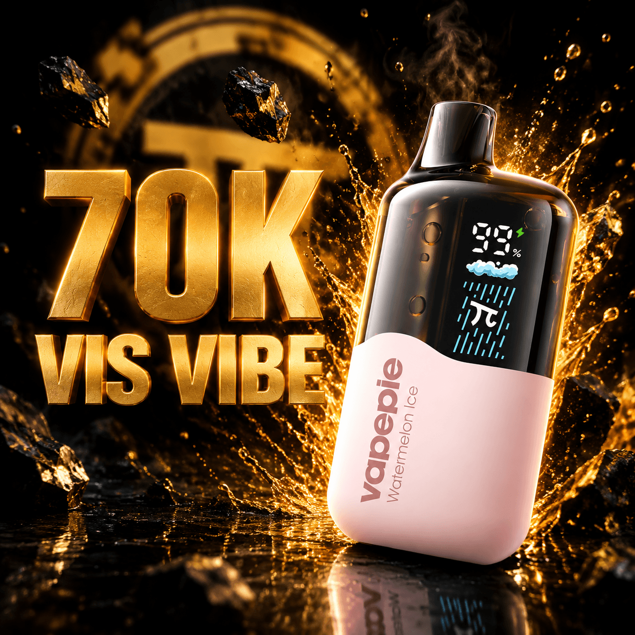 Nieuw product Vapepie VIS VIBE 70000 trekjes (3% nicotinegehalte)