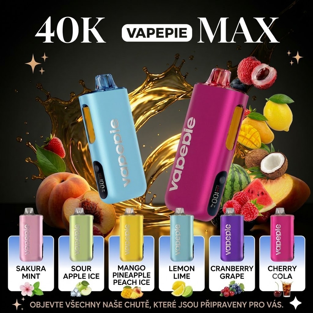 🔥VAPEPIE Max 40000 PUFFS - Král poměru ceny a kvality｜Oblíbený model⭐