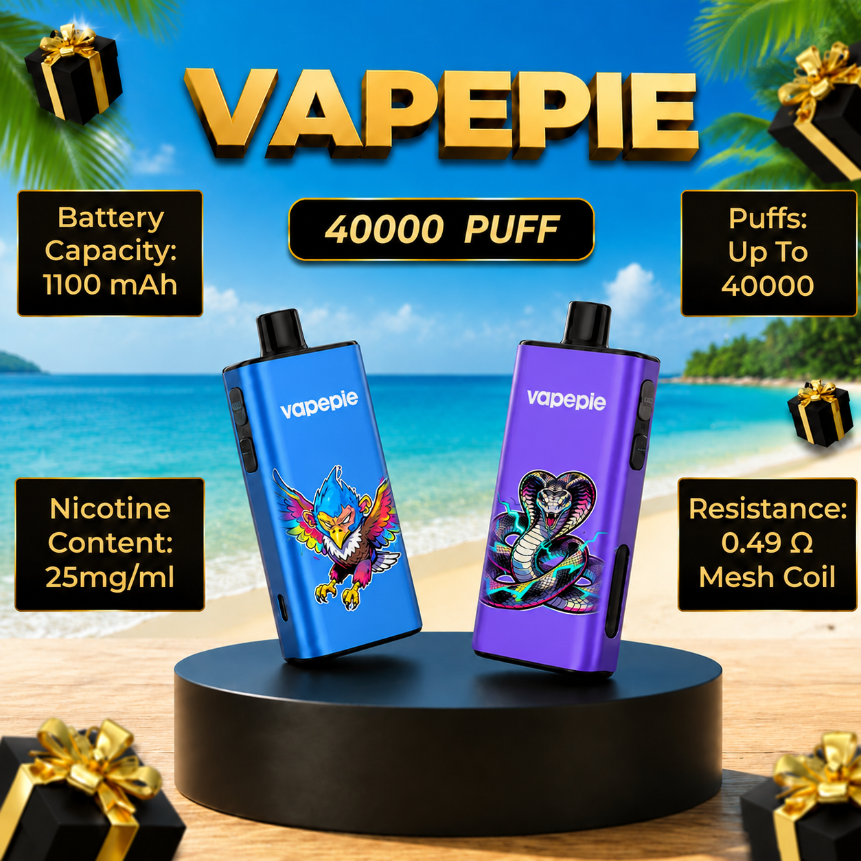 NEW VAPEPIE PRO 40000 PUFFS