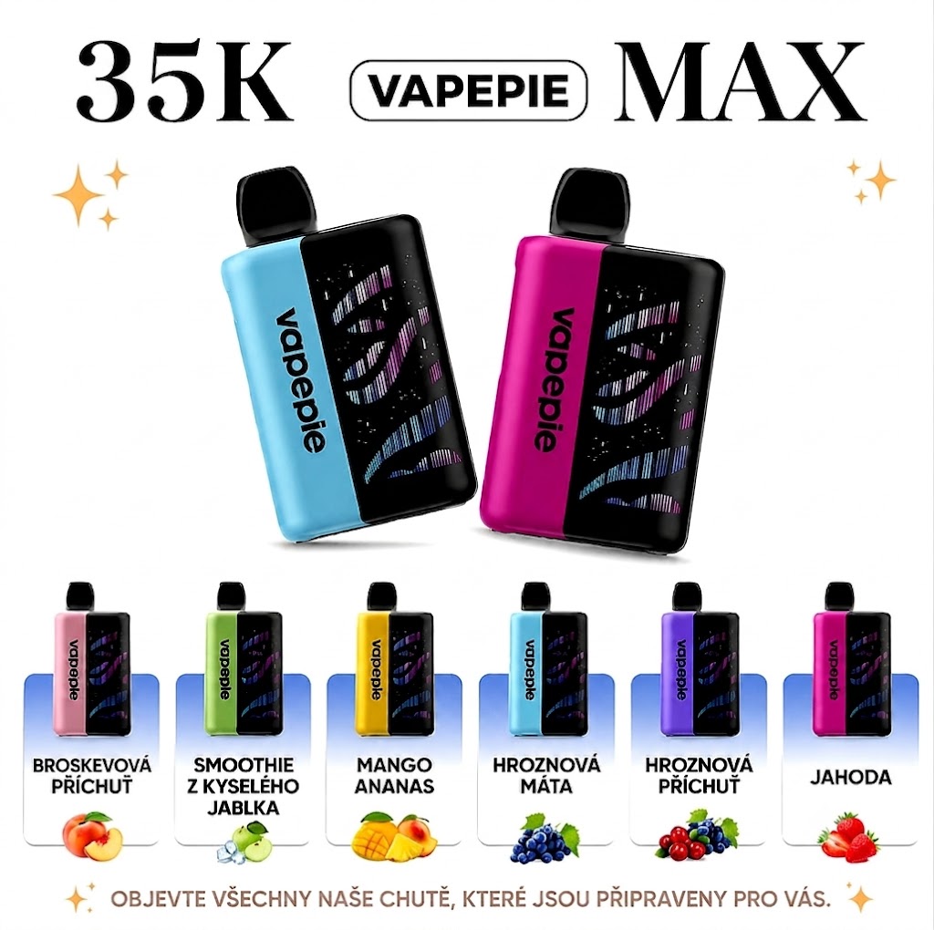 VAPEPIE GALACTIC GLEAM 35 000 POTAHŮ
