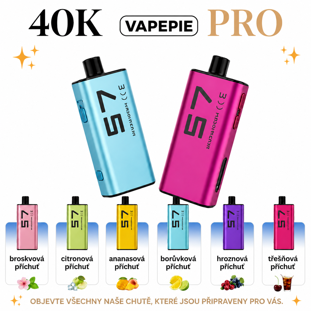 VAPEPIE PRO 40 000 POTAHŮ