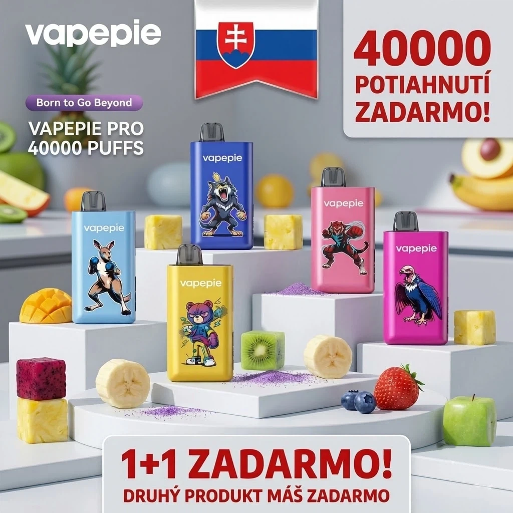 🔥NEW🔥VAPEPIE PRO – AŽ 40 000 POTIAHNUTÍ🏆