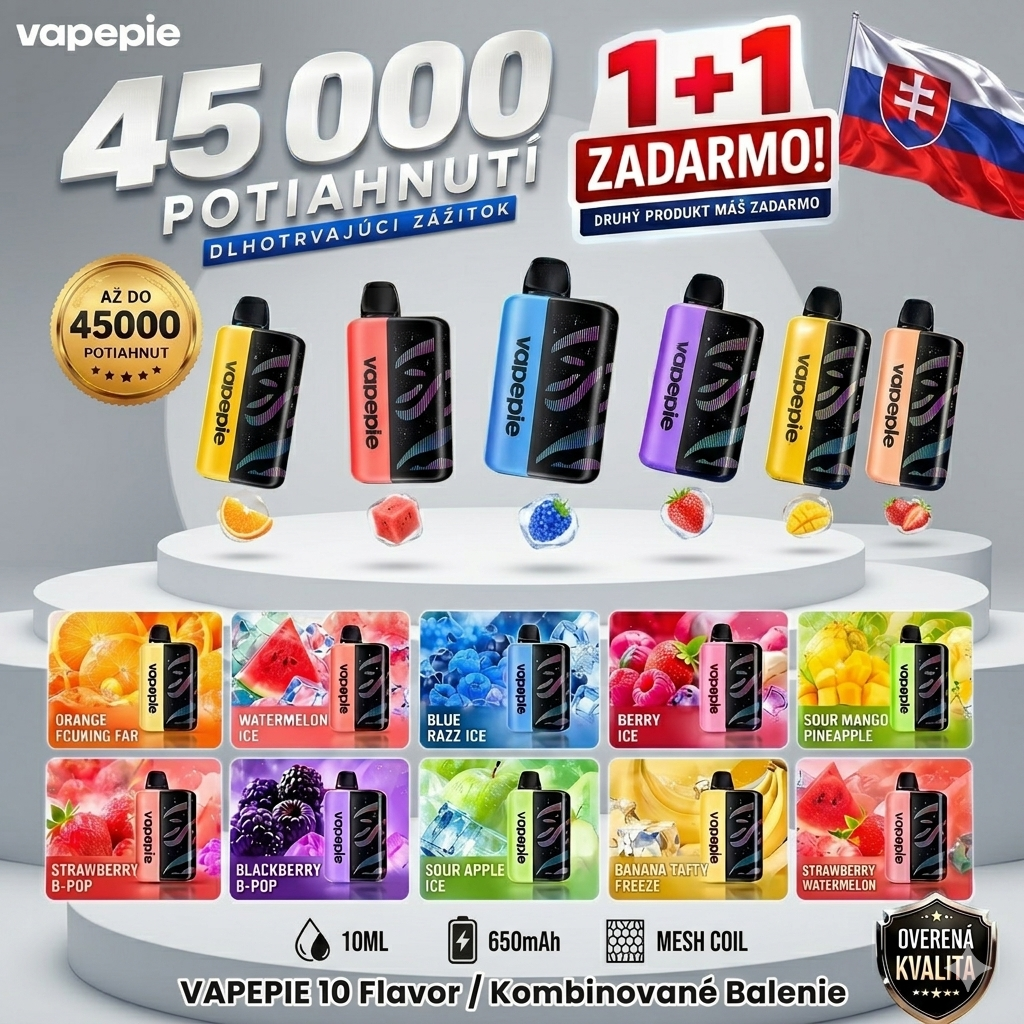 💥1+1（2ks）✨💎Vapepie 45000 PUFFS