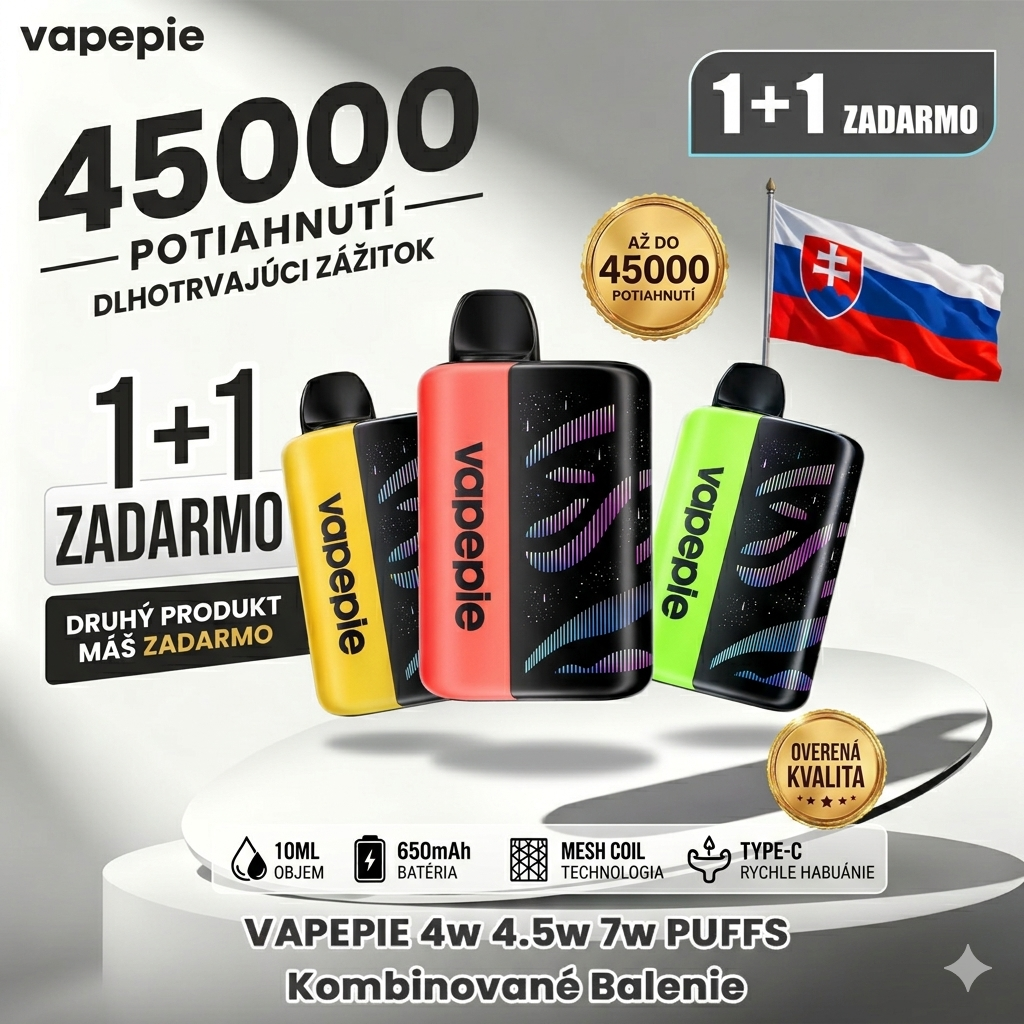💥1+1（2ks）✨💎Vapepie 45000 PUFFS