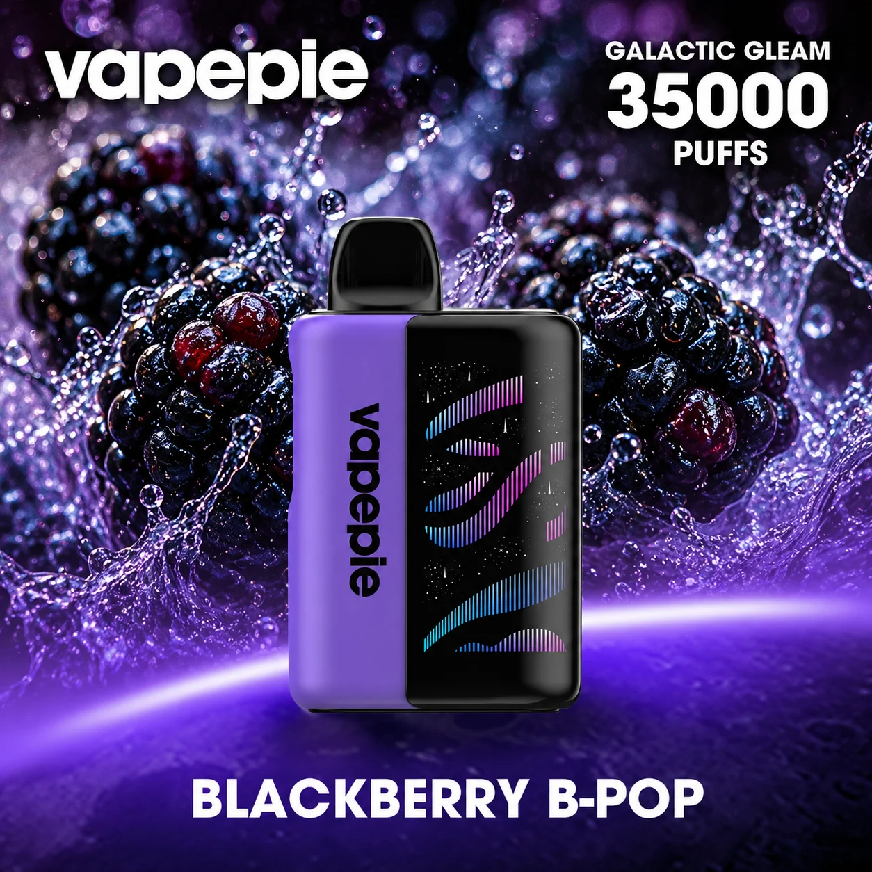 💥2ks🔥VAPEPIE GALACTIC GLEAM 35000 PUFFS🌌