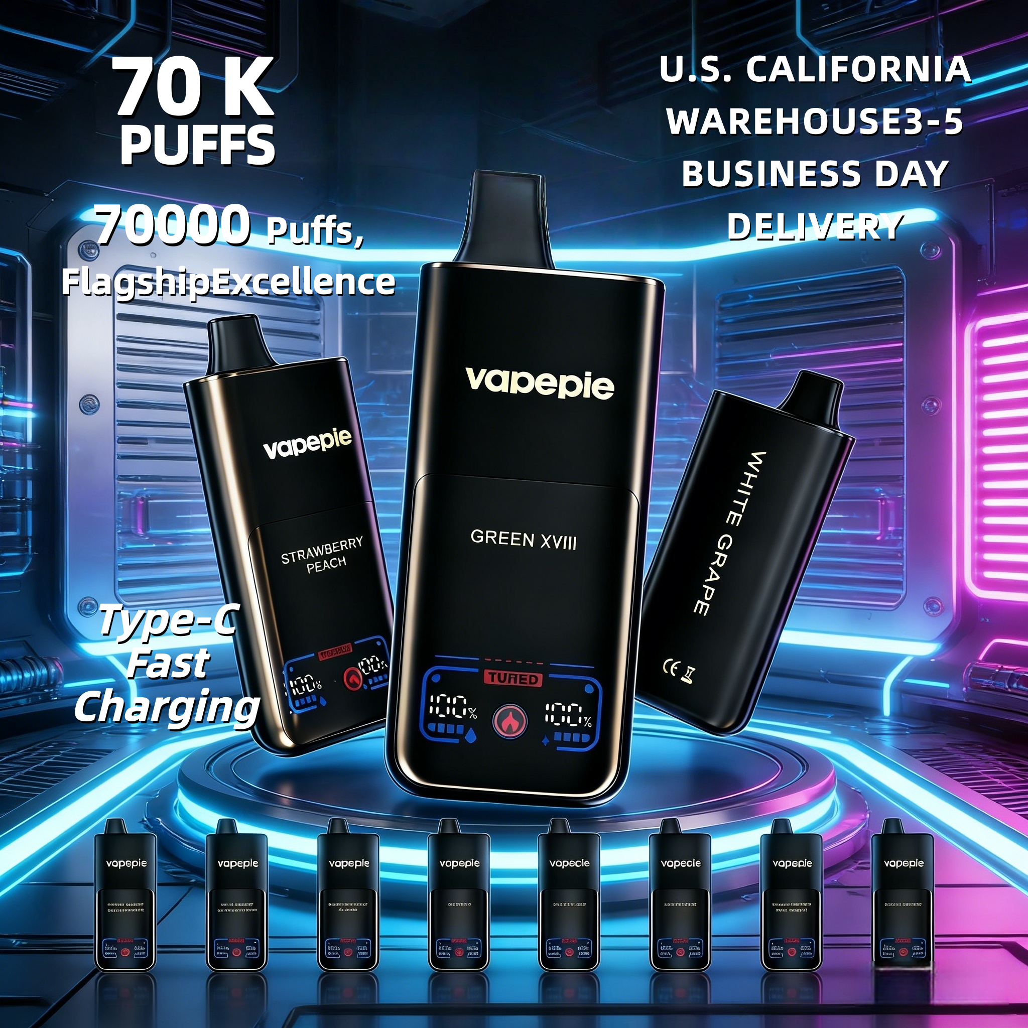 VAPEPIE 70000 Puffs Max Cloud Max Run Disposable Vape