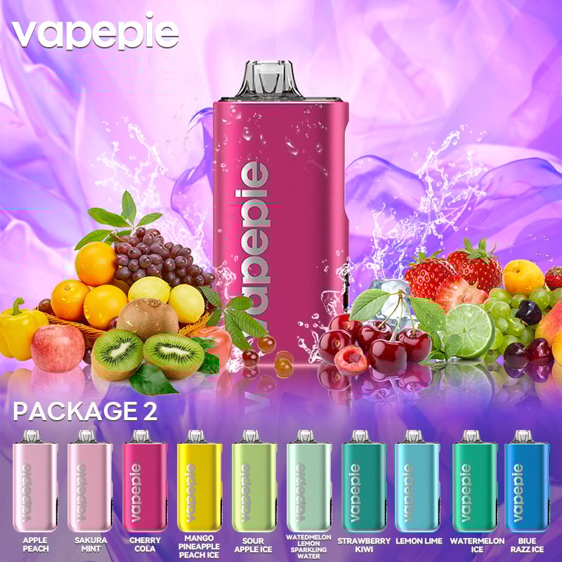 VAPEPIE Max 40000 PUFFS High-Capacity Vape 15 Awesome Flavors