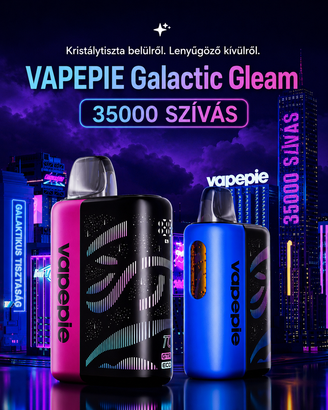 VAPEPIE Galactic Gleam eldobhat&oacute; vape k&eacute;sz&uuml;l&eacute;k