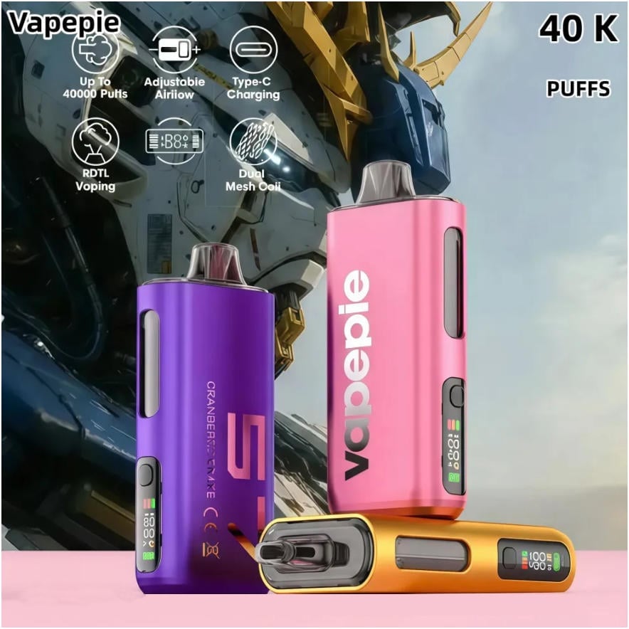 🏆 Vapepie 40000 Pro - Nowy model jest lepszy od starego, ta sama cena, lepsze wrażenia!
