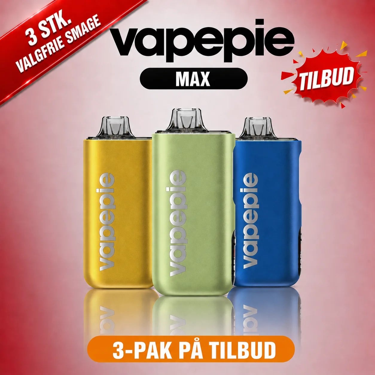 3 STK. BLANDET PAKKE – 3 x 40k