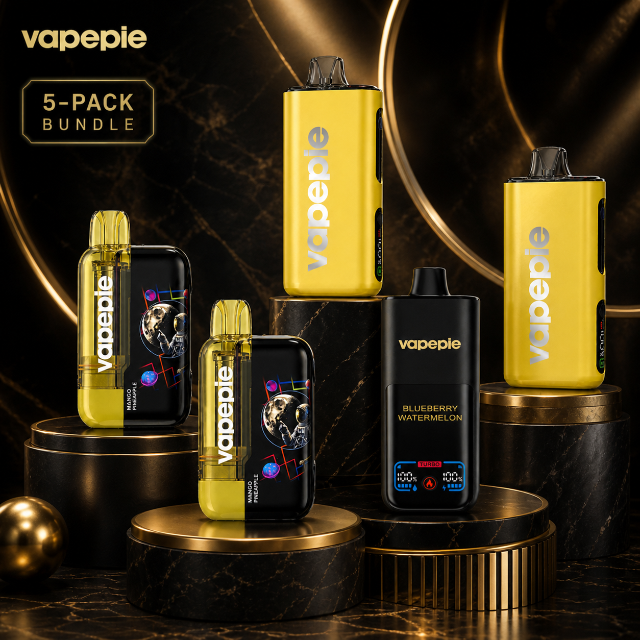 vapepie 3w*2+4w*2+7w - 5stuks - Vrije keuze