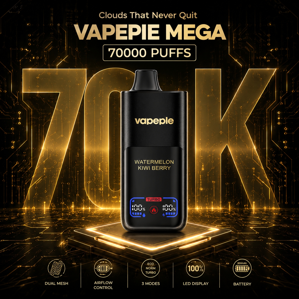 VAPEPIE Blandede Kapaciteter 3-pak