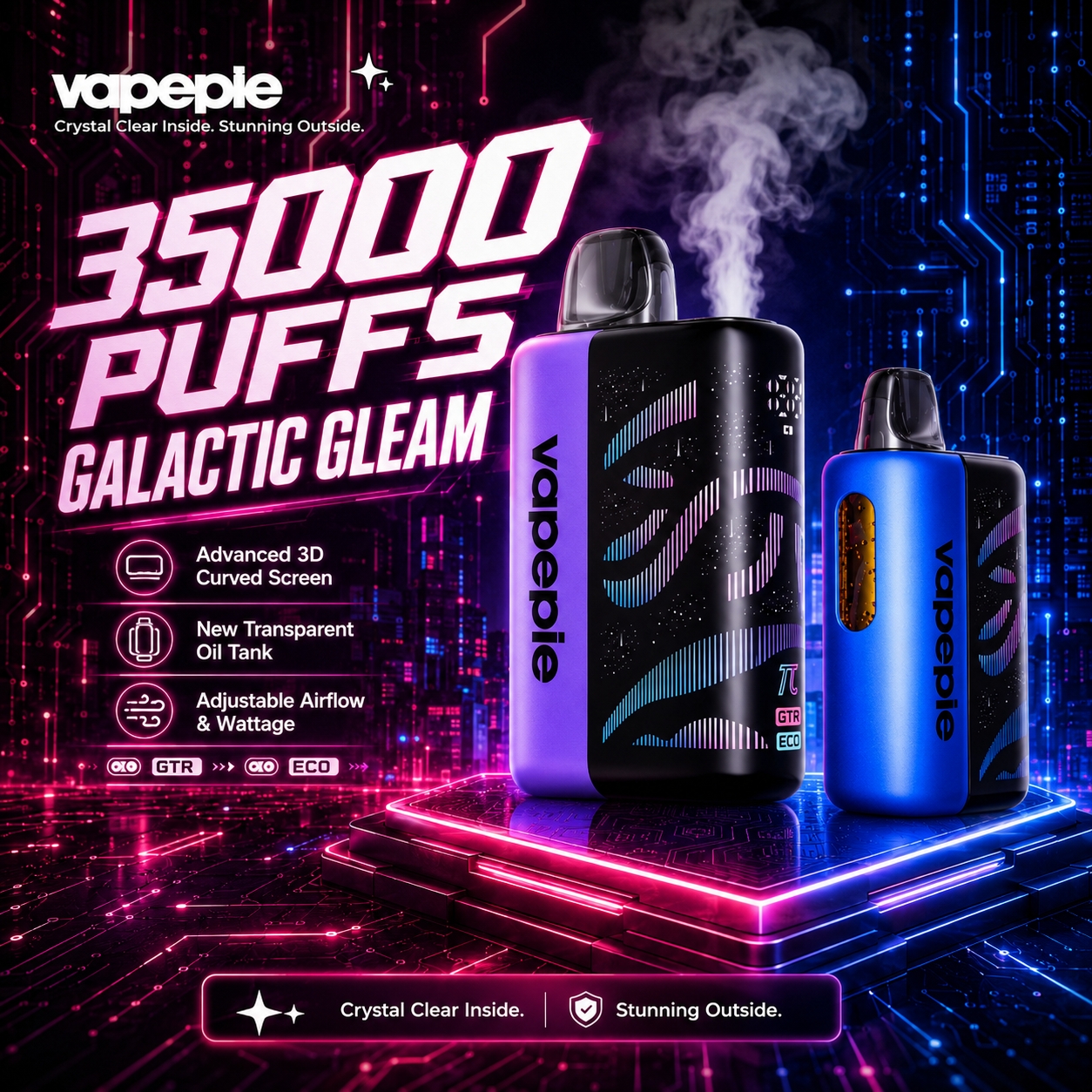VAPEPIE Blandede Kapaciteter 3-pak