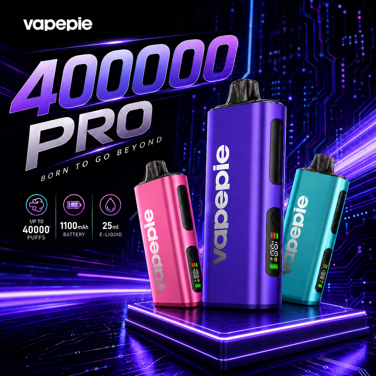 VAPEPIE Blandede Kapaciteter 5-pak