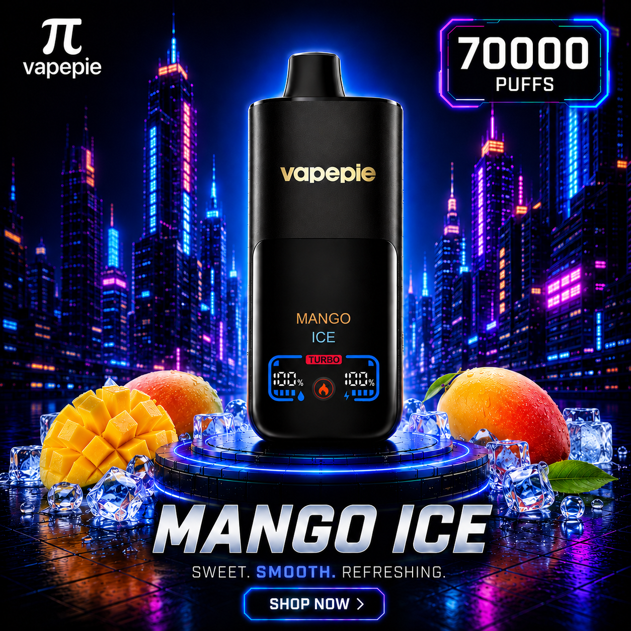 MANGO ICE | 70000 Puffs Rechargeable Disposable Vape