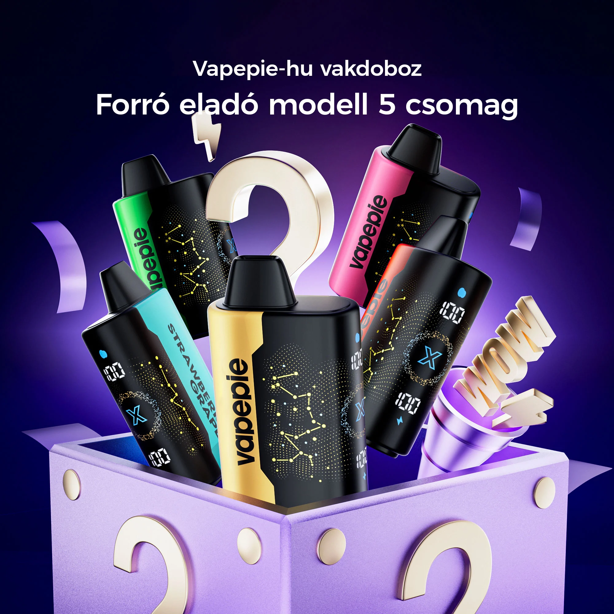 VAPEPIE 25000 PUFFS - Star Sky Curved Screen!