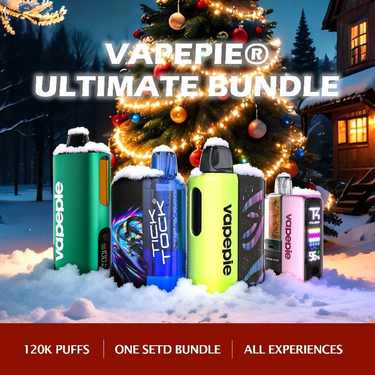 Vapepie Ultimate Kit (120.000 Züge) Deutsche Version (Big Empire*1, Galactic Gleam*1, Ultra Phantom*1, Ultra X*1) Einweg-E-Zigarette