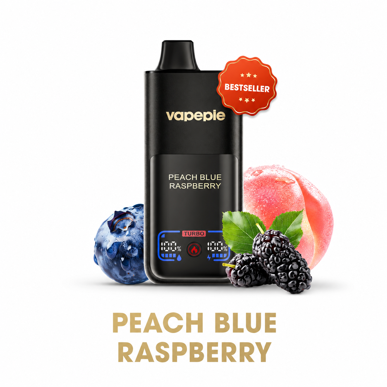 Perzik & Blauwe Framboos - VAPEPIE 70000 PUFFS