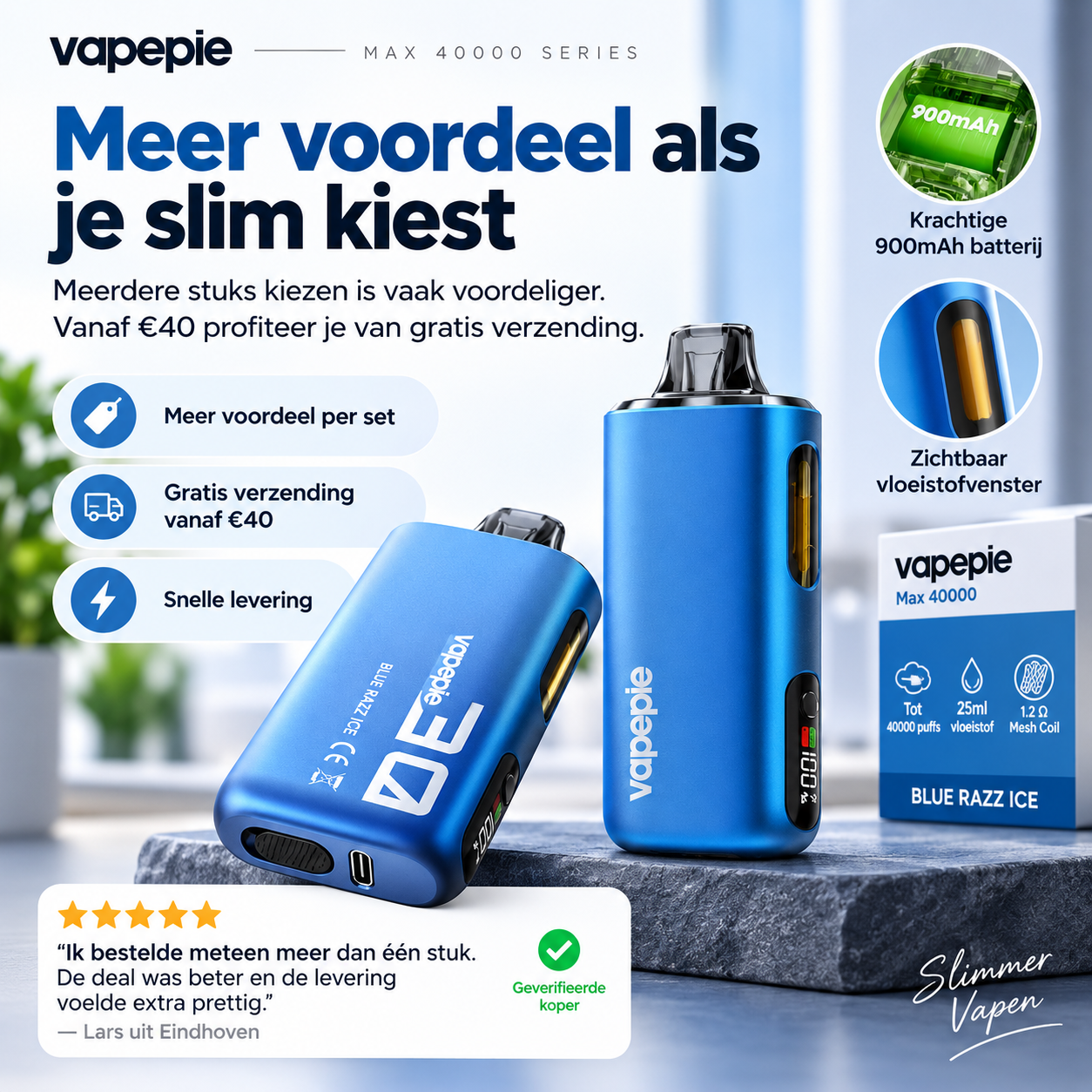 Vapepie 40000 Pro - Citroen Watermeloen
