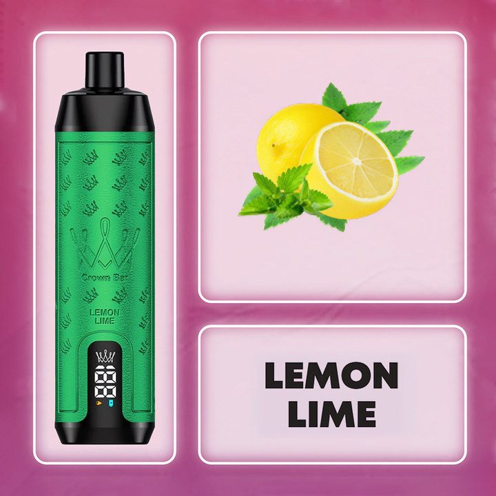 💥Akcia 1+1 ZADARMO!🔥AL FAKHER 12000 PUFFS Crown Bar - CITRONOVÁ LIMETA