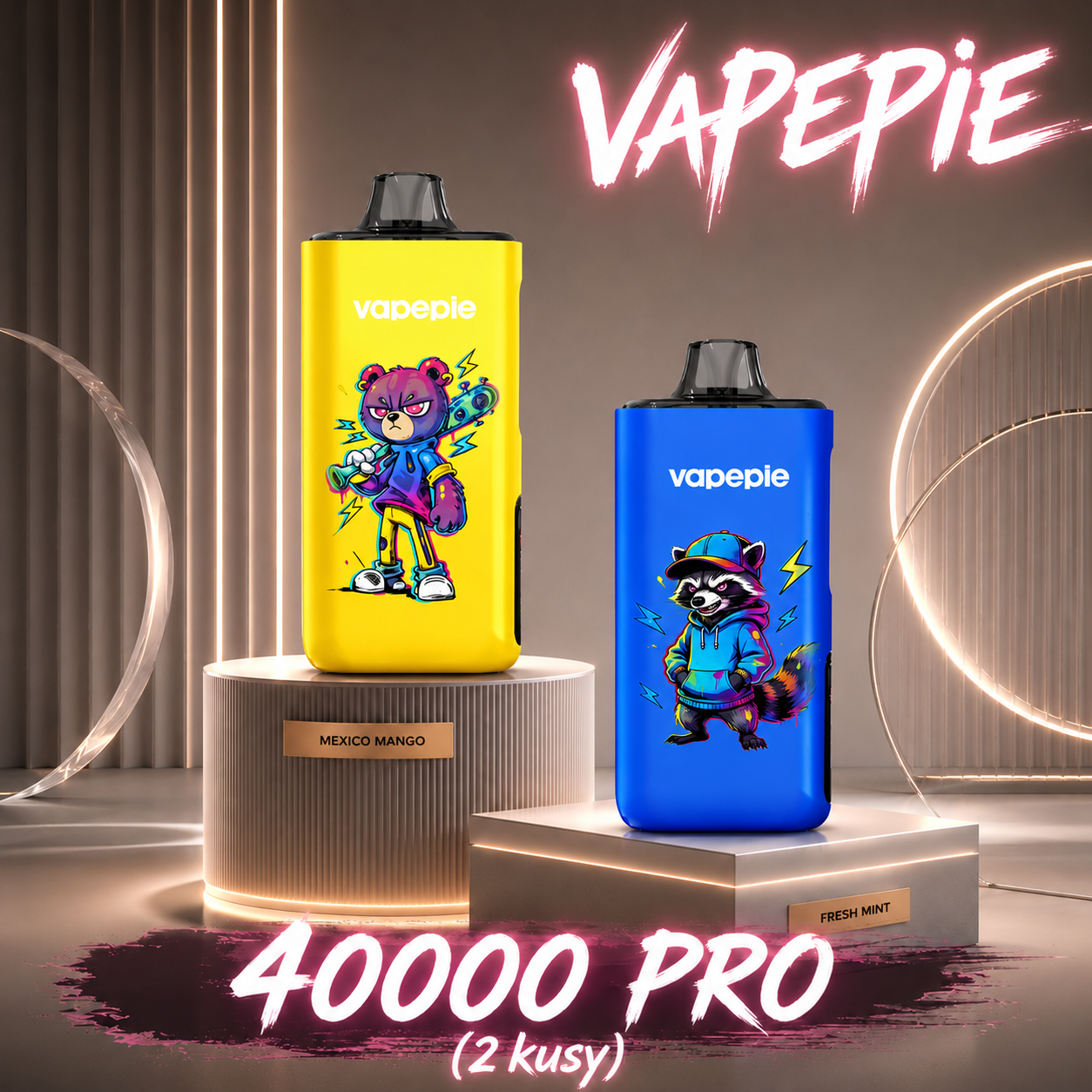 VAPEPIE Najnovší model PRO 40000 PUFFS（2 kusy）