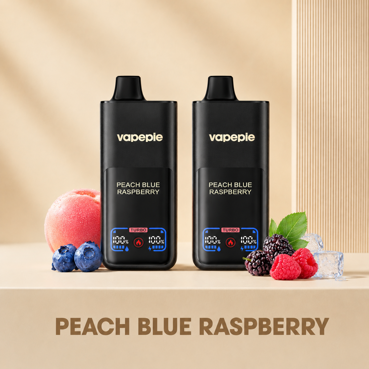 Broskyha, Cucoriedka a malina& VAPEPIE Max 70000 PUFFS（2ks）