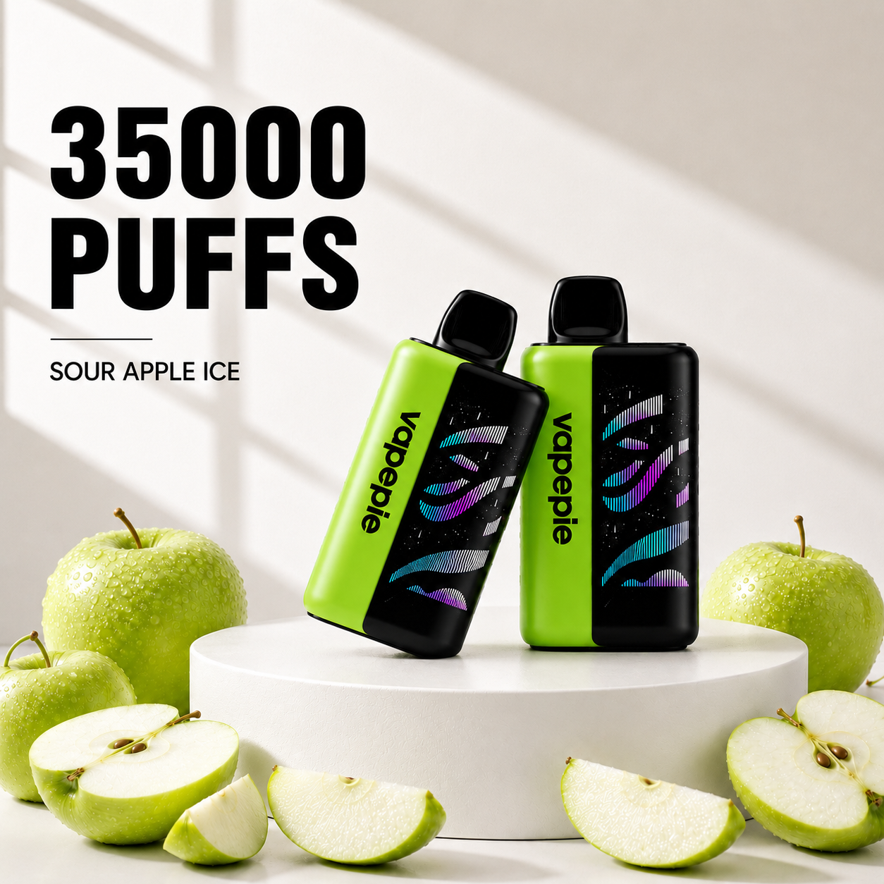 Kyslé jablkové smoothie– VAPEPIE 35000 PUFFS（2ks）