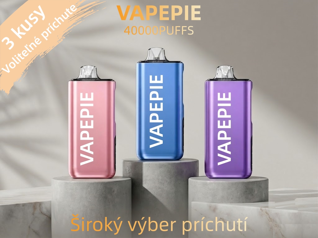 💥Akcia 1+1 ZADARMO!🔥VAPEPIE Max 40000 Potiahnutí (slukov)