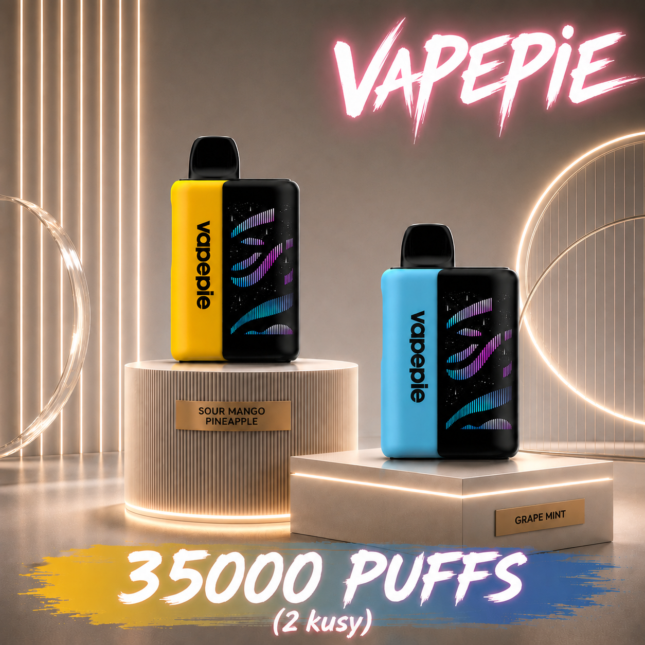 VAPEPIE GALACTIC GLEAM 35000 PUFFS（2 kusy）