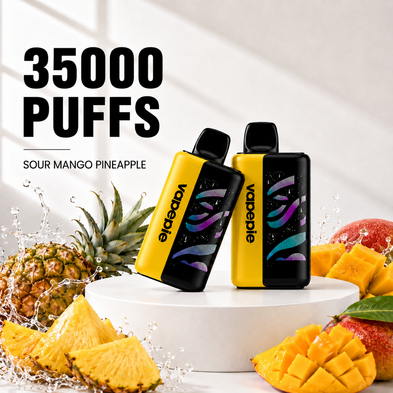 Kyslé mango s ananásom– VAPEPIE 35000 PUFFS（2ks）