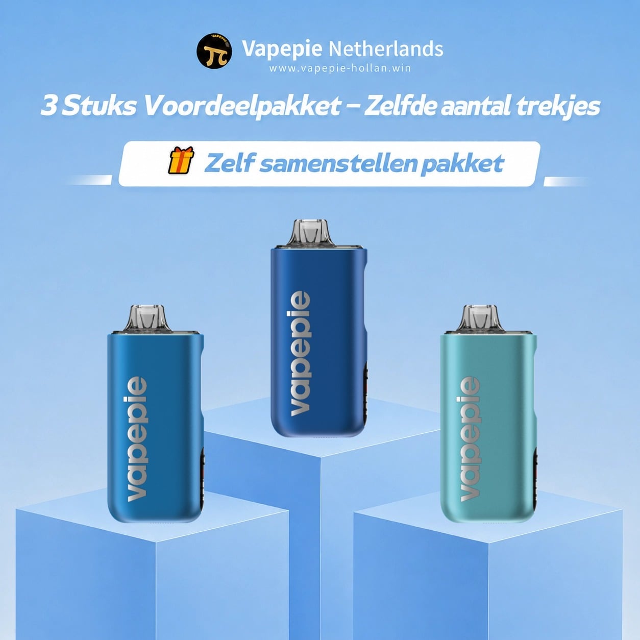 3 Stuks Voordeelpakket - Zelfde aantal trekjes