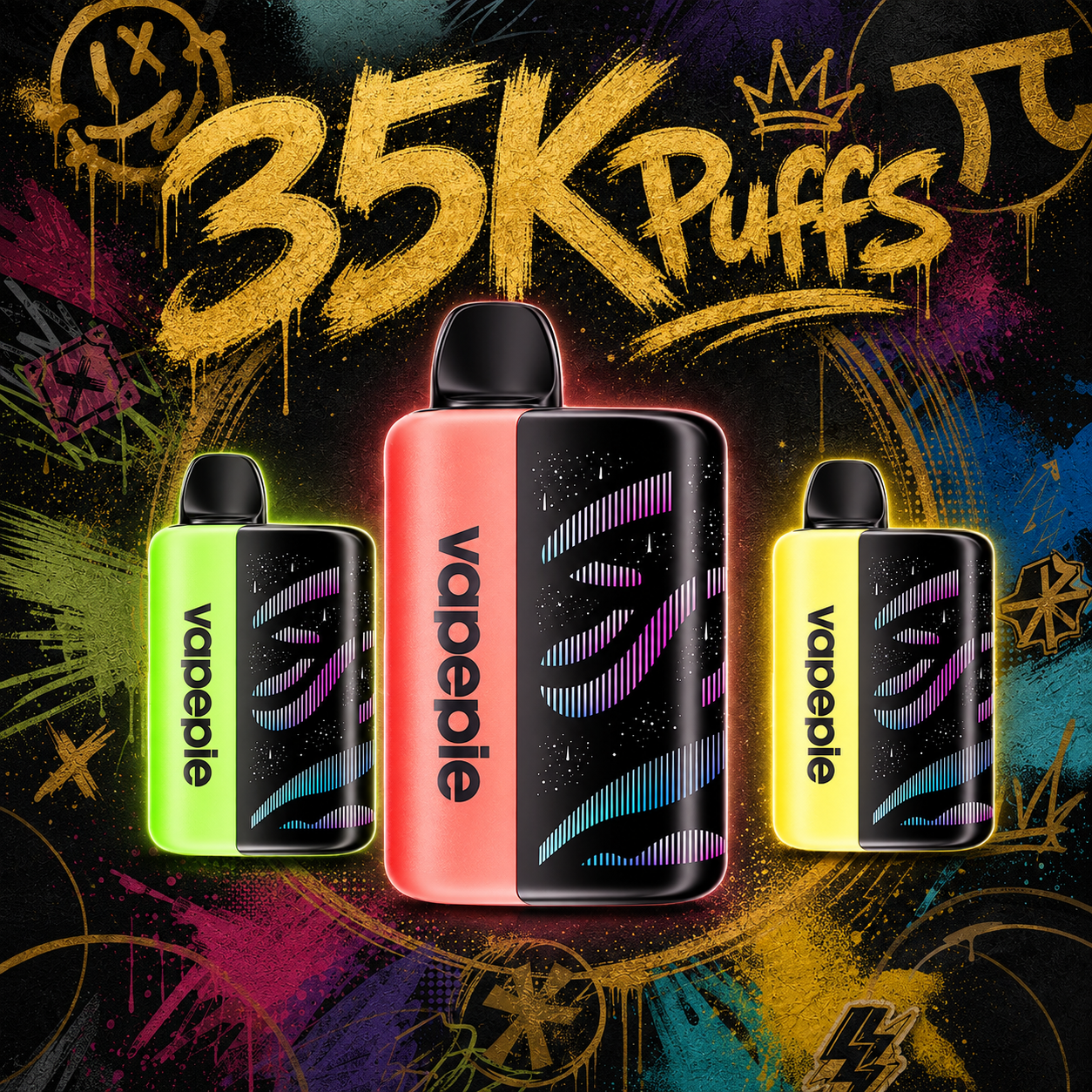 Vapepie 35000 Puffs（0.5% nicotinegehalte）