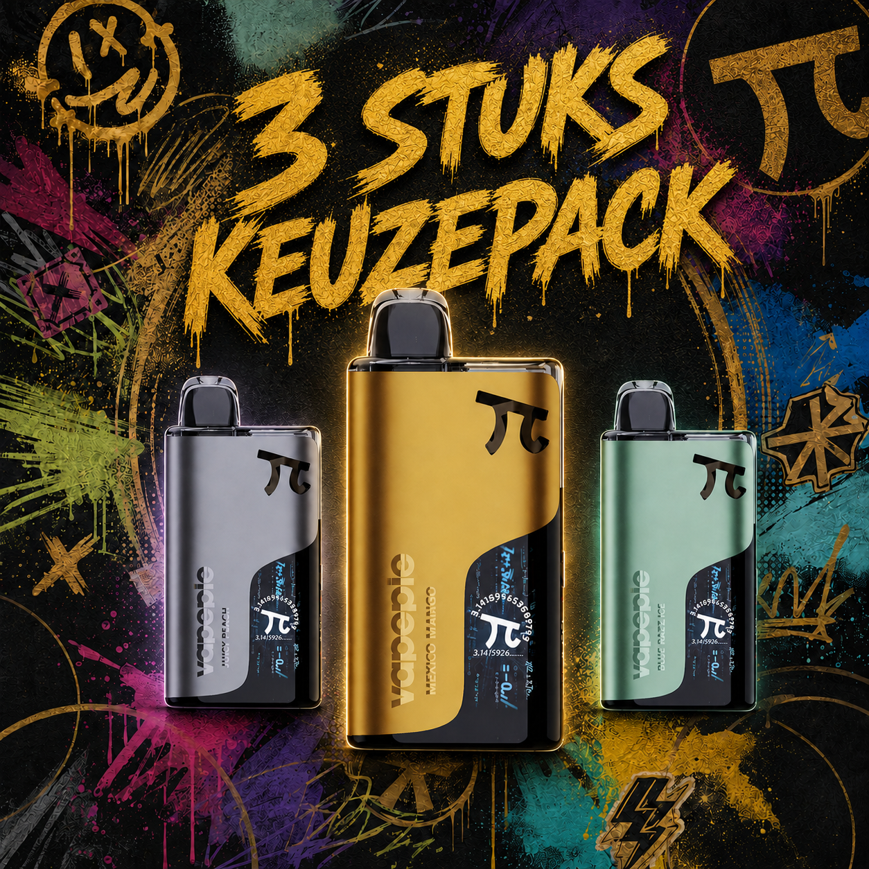 3 stuks Keuzepack · Zelfde model