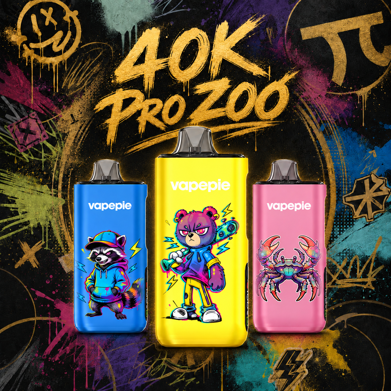 Vapepie 40000 Pro Zoo（5% nicotinegehalte）