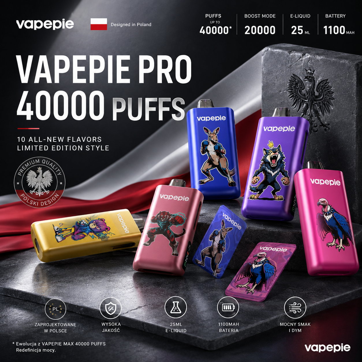 NEW VAPEPIE PRO 40000 PUFFS
