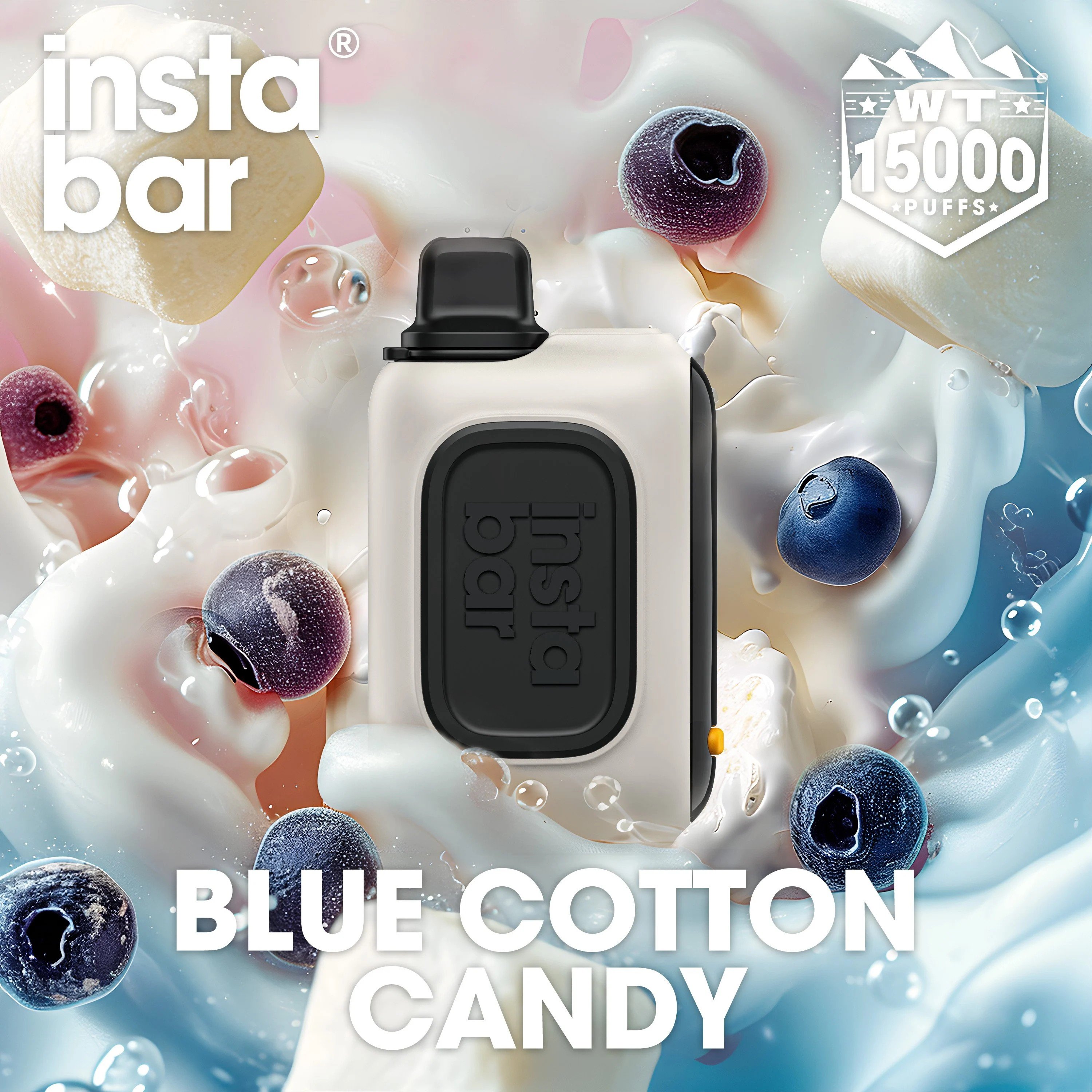 INSTABAR WT15000 PUFFS – Niebieska wata cukrowa