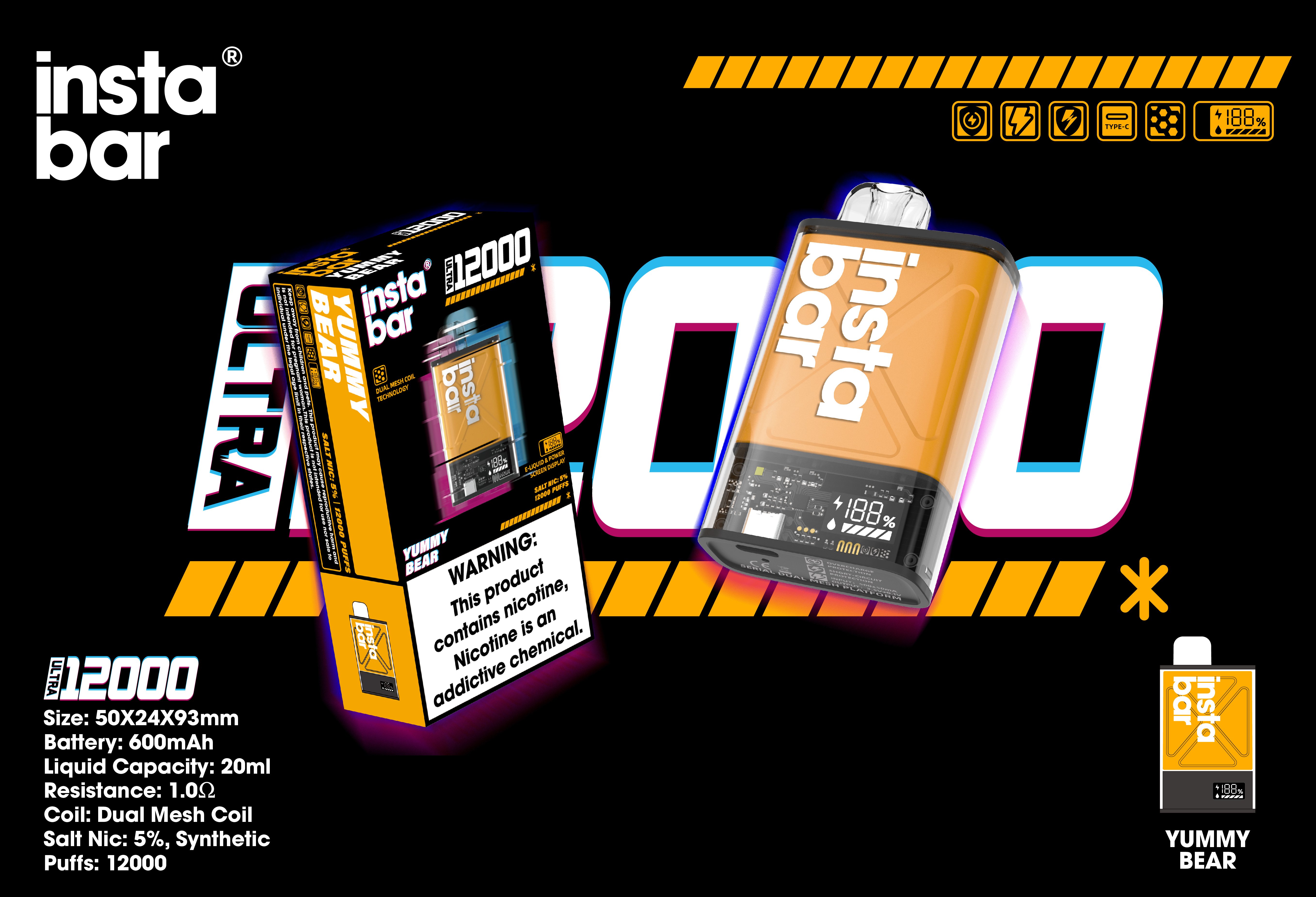 🧑‍🎄 Promocja świątecznego pakietu prezentowego 🎶 INSTABAR IU12000 PUFFS – najpopularniejszy wybór w Rzymie! 🏆🎄