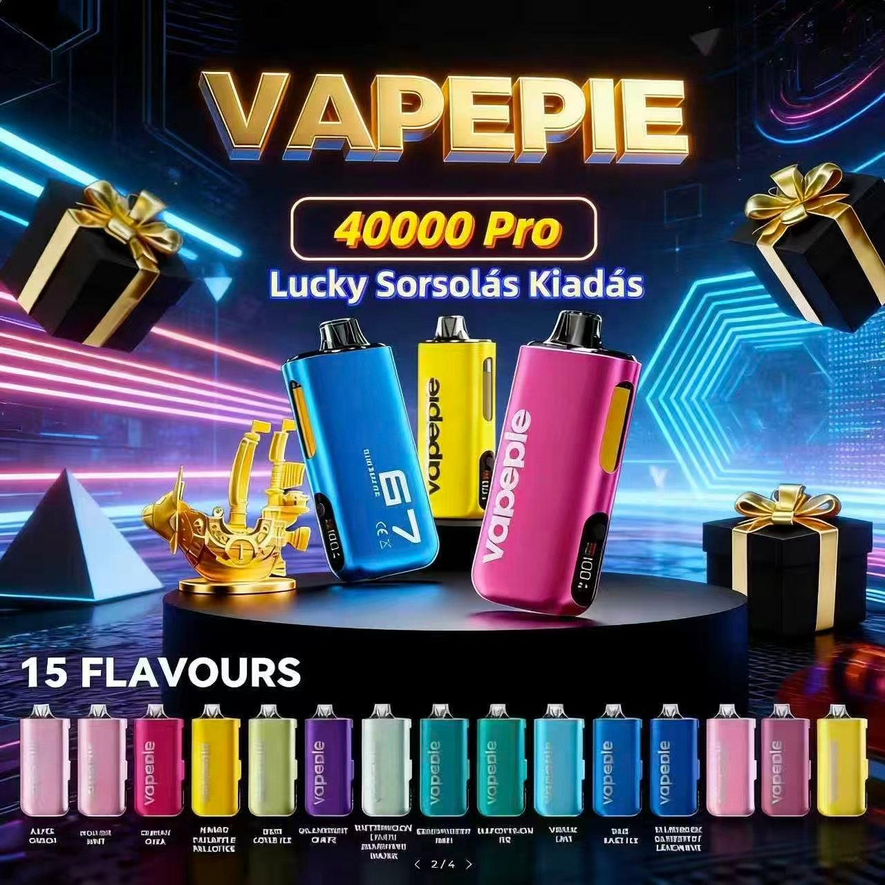 Teljesen új fejlesztés| VAPEPIE PRO 40000 PUFFS |Szerencse Sorsolás Különkiadás