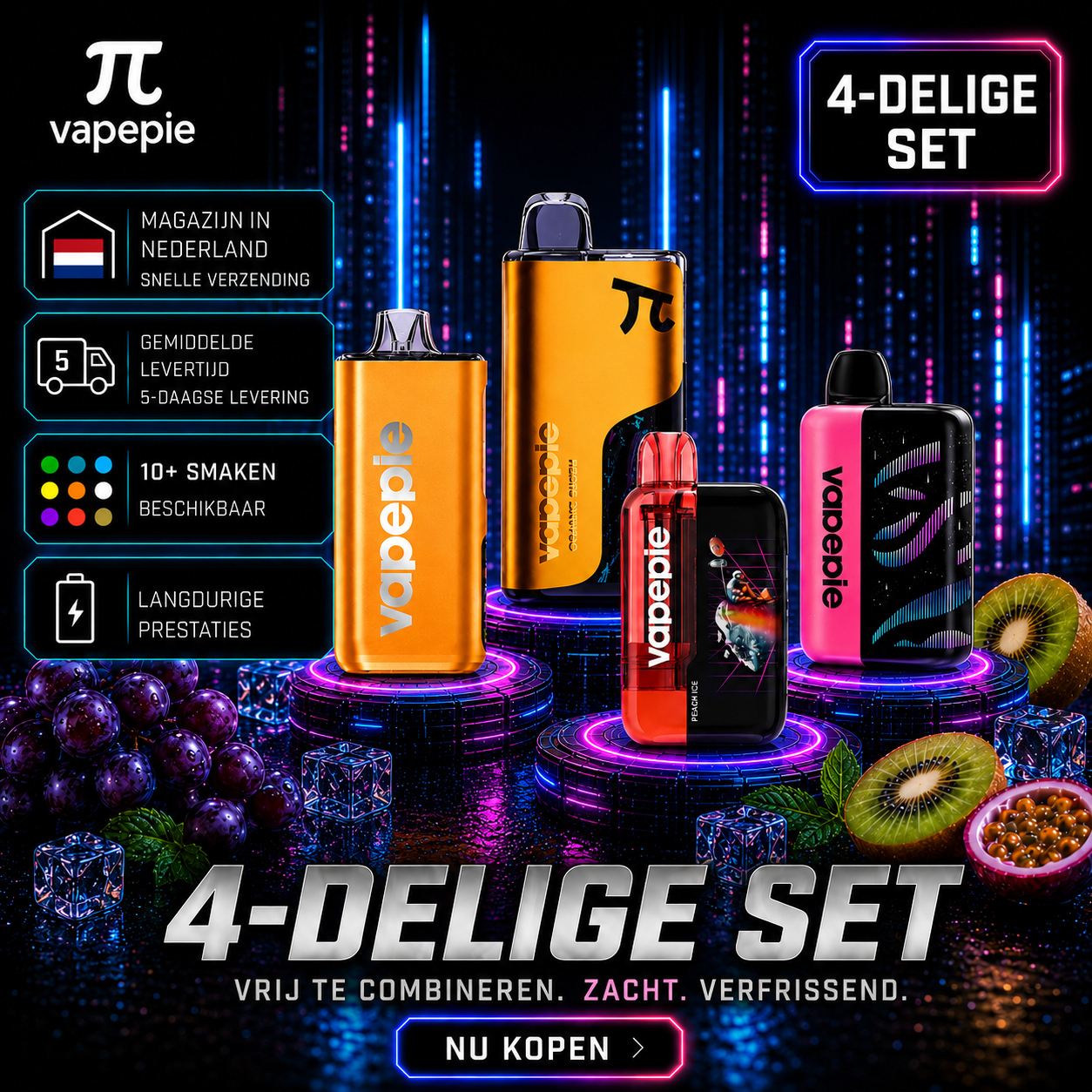 Vapepie Favorieten 4-Pack