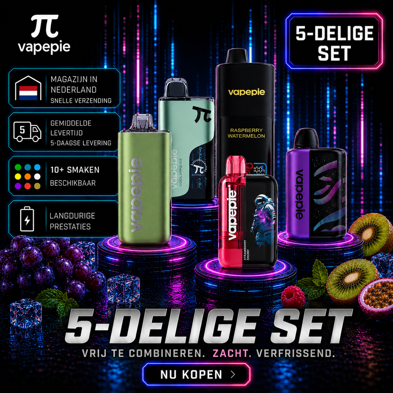 Vapepie Favorieten 5-Pack