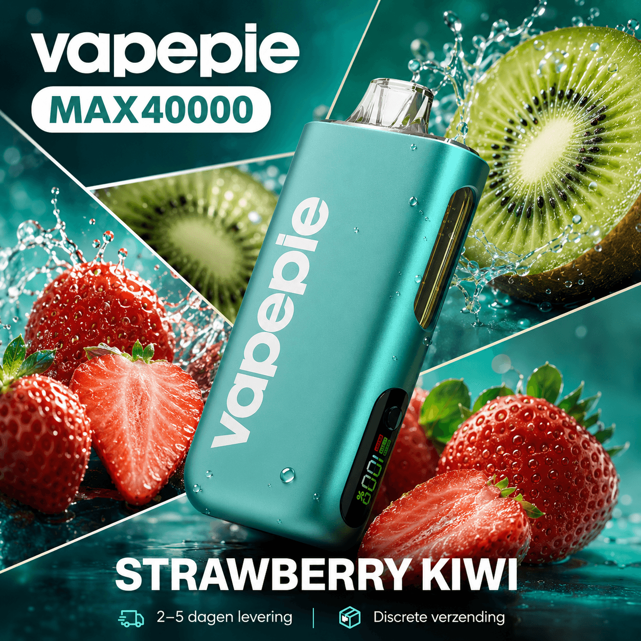 🔥Vapepie Max 40.000 trekjes（5% nicotinegehalte）