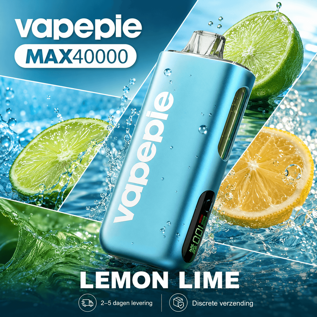 🔥Vapepie Max 40.000 trekjes（5% nicotinegehalte）