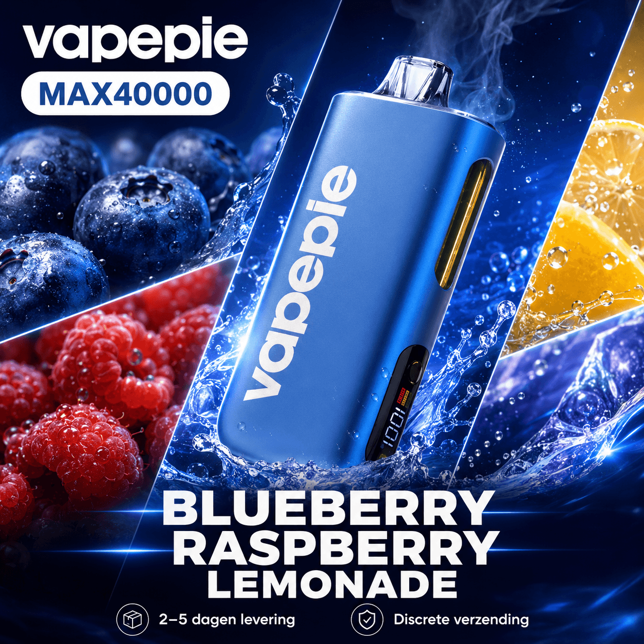 🔥Vapepie Max 40.000 trekjes（5% nicotinegehalte）